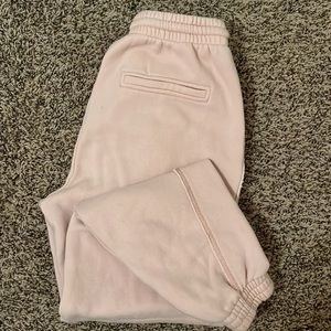 Size small . Baby pink AERIE sweats with pockets